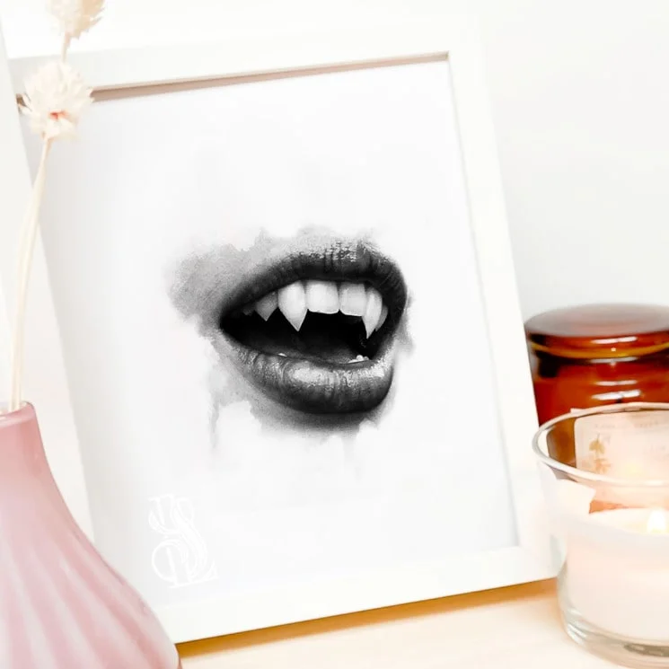 Flash Tatouage bouche vampire